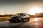 Lexus GS F Gloss Black on Vossen Wheels (HF-3) 2019 года